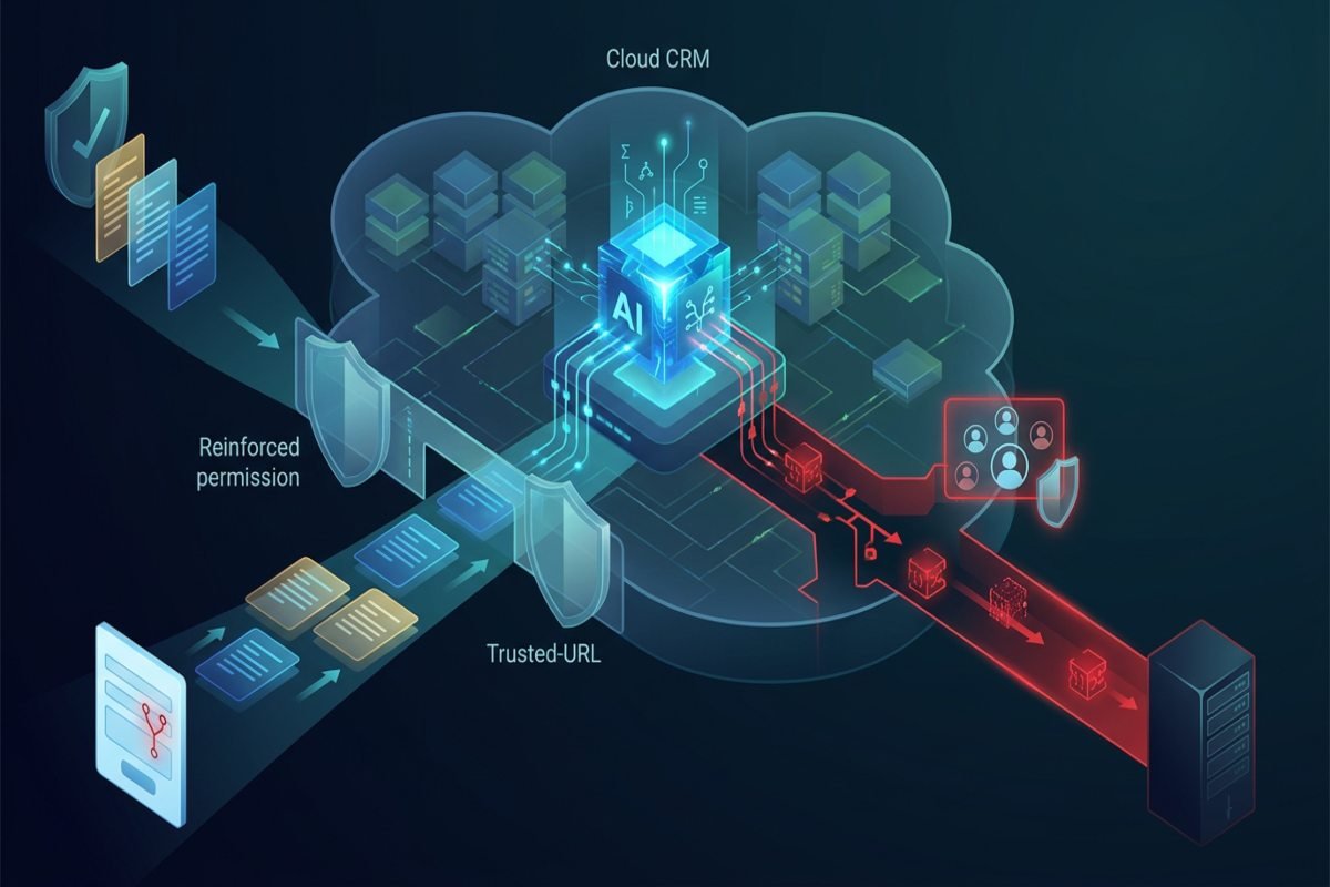 Salesforce Agentforce Zero Click Data AI security.