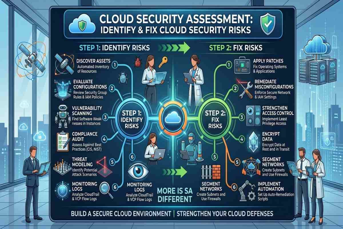 Cloud Security Assessment for identifying cloud risks and vulnerabilities.