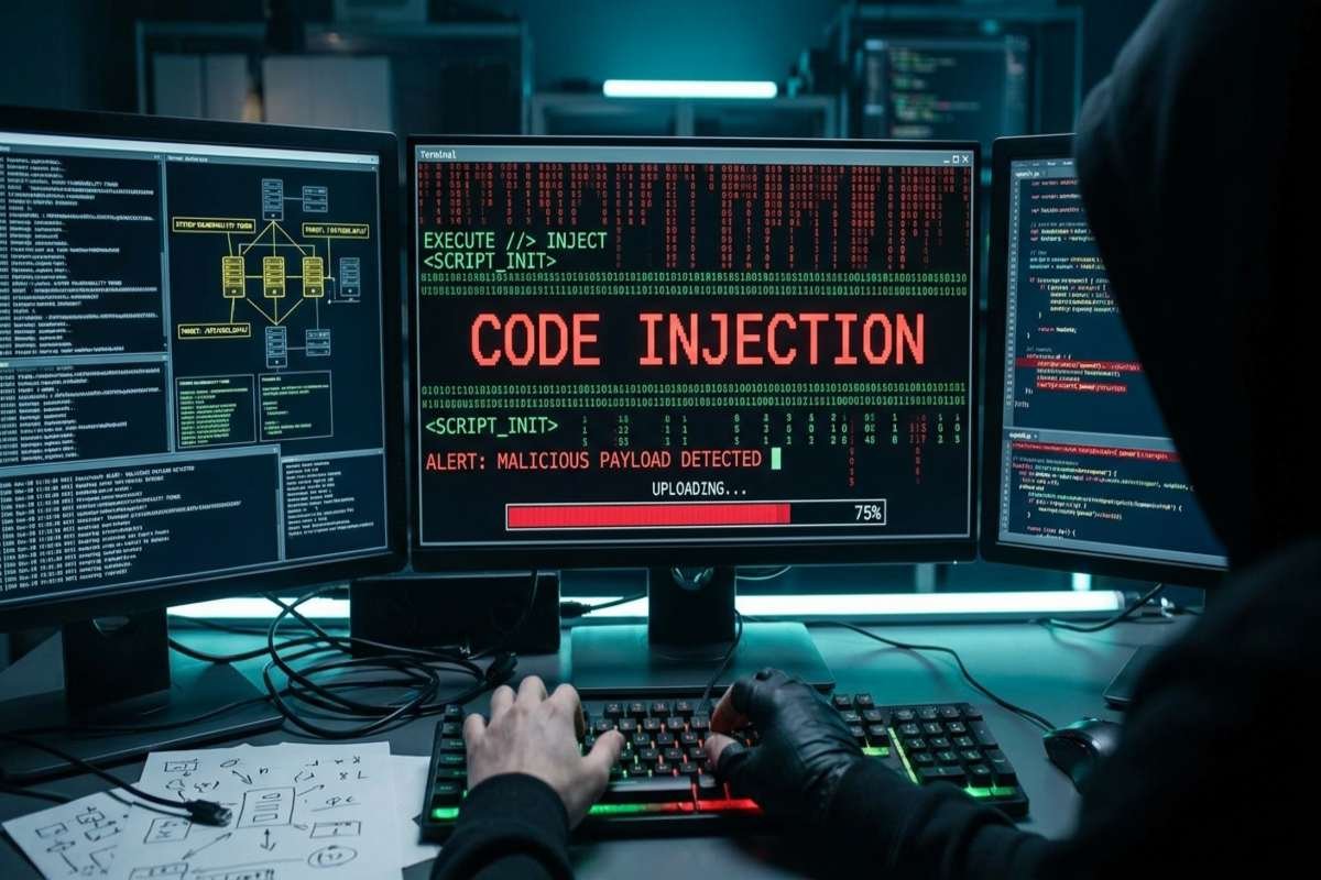 Code Injection attacks and application security risks.