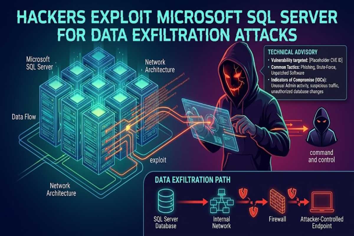 Hackers Exploit Microsoft SQL Server in Data Exfiltration Attack.