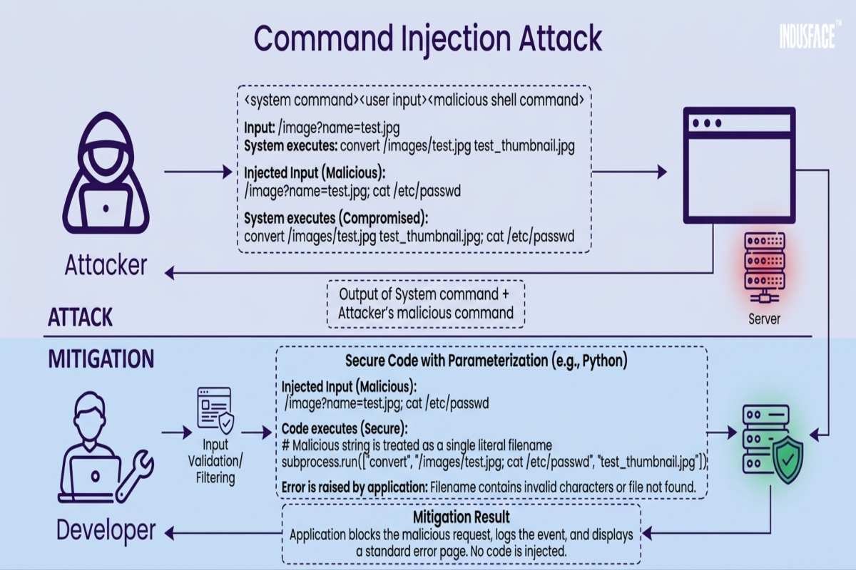 OS Command Injection vulnerabilities and secure coding practices.