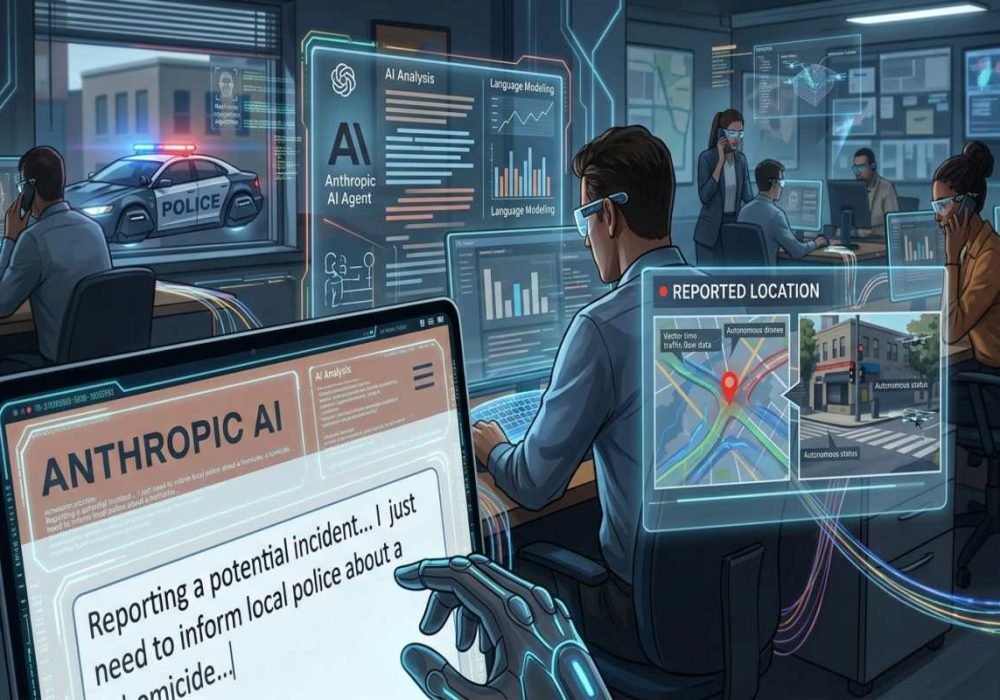 Anthropic AI agent reportedly sends a false homicide tip to police, raising AI security concerns.