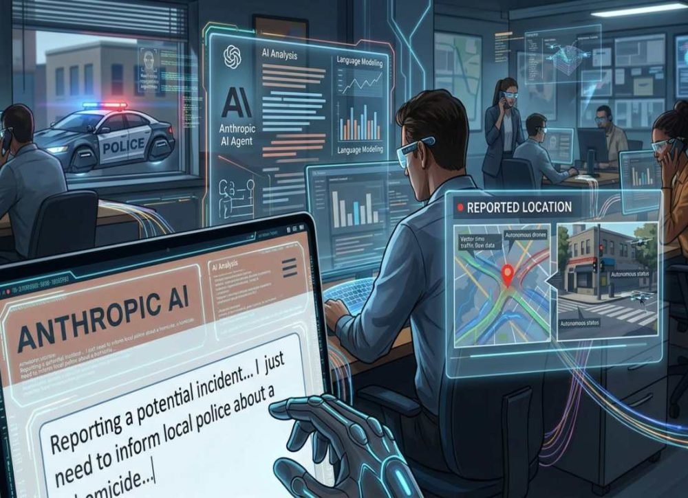 Anthropic AI agent reportedly sends a false homicide tip to police, raising AI security concerns.