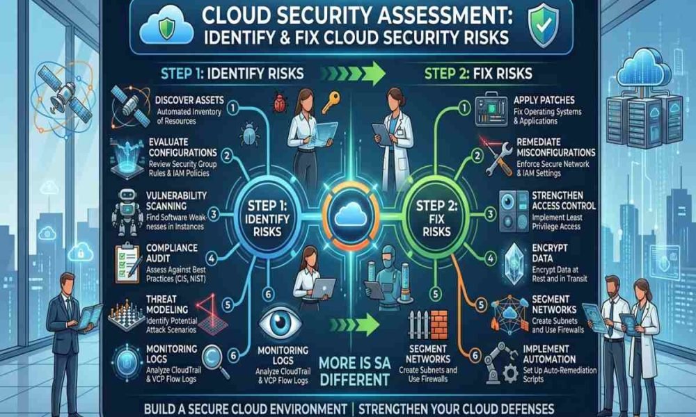 Cloud Security Assessment for identifying cloud risks and vulnerabilities.