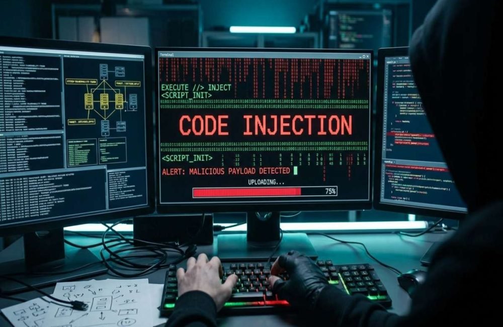 Code Injection attacks and application security risks.