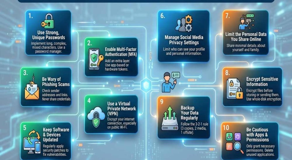 Data privacy solutions for protecting sensitive information and personal data.