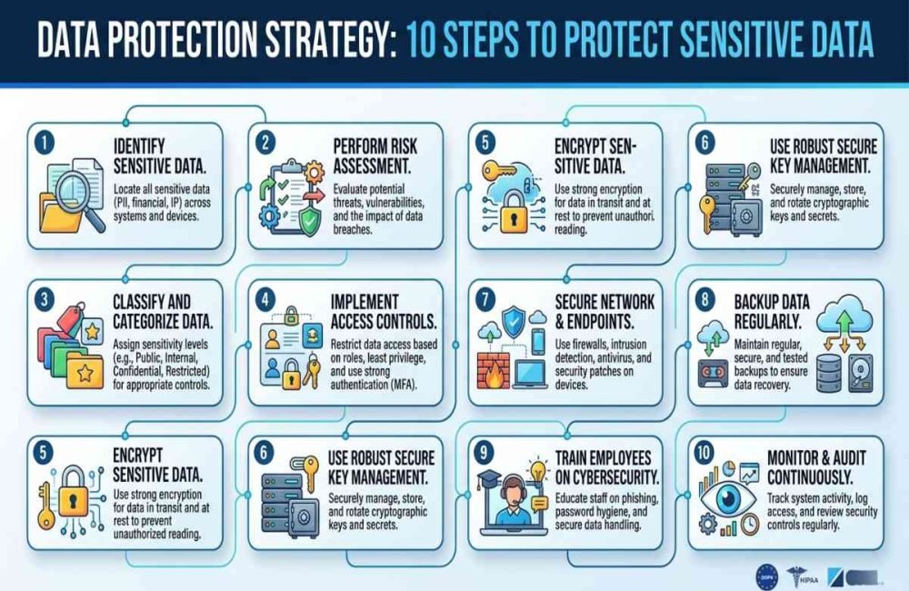 Data Protection Strategy to secure sensitive data and prevent breaches.