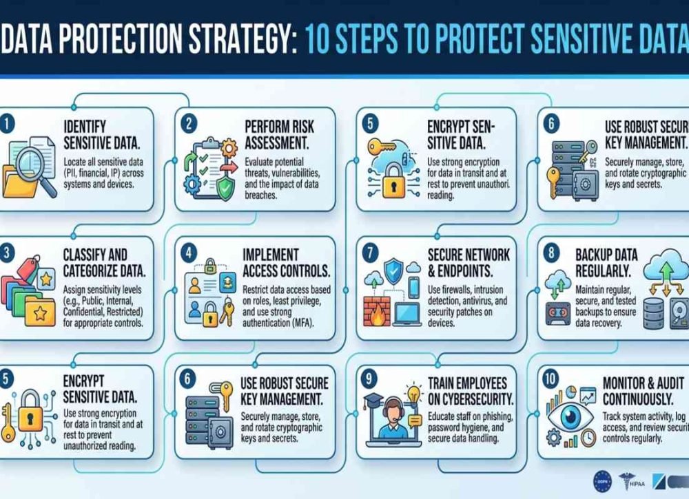 Data Protection Strategy to secure sensitive data and prevent breaches.