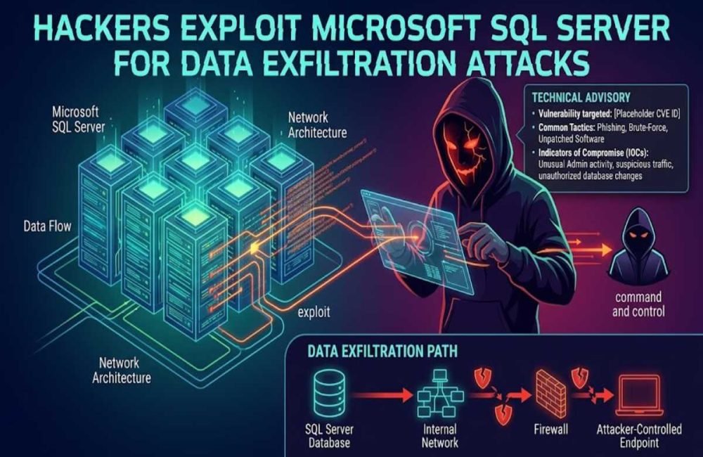 Hackers Exploit Microsoft SQL Server in Data Exfiltration Attack.