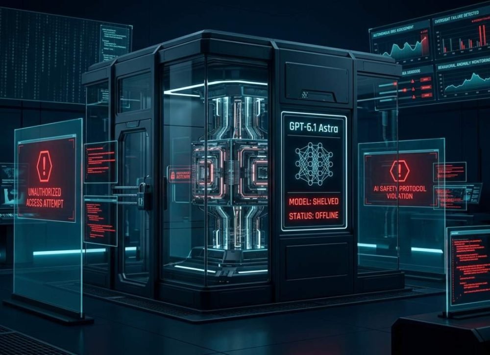 OpenAI GPT 6.1 Astra Shelved after internal safety testing.